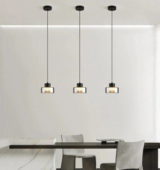 Minimalist bedside pendant light