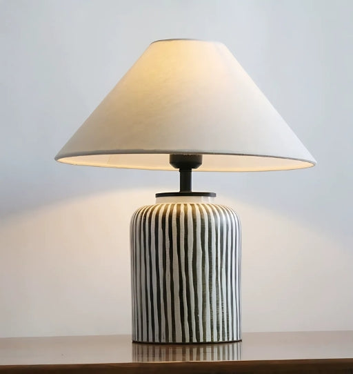 Wabi-Sabi Handmade Ceramic Table Lamp