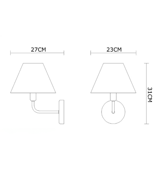 Scandinavian Wall Lamp for Bedroom & Living Room