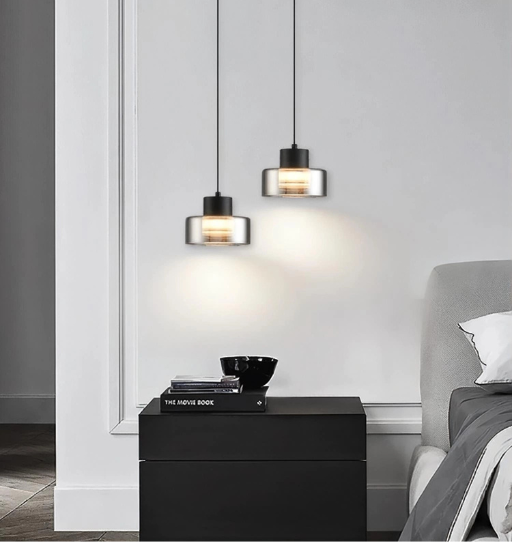 Minimalist bedside pendant light