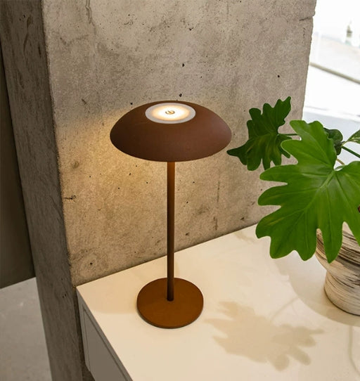Scandinavian Touch Charging Table Lamp – LED Eye Protection for Bedroom, Bar, & Restaurant – Black, White, Brown Colors