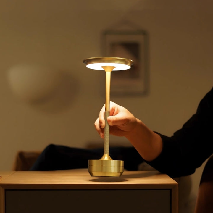 Sincerity Scandinavian Rechargeable LED Table Lamp – Stylish Night Light for Bar, Cafe, & Home