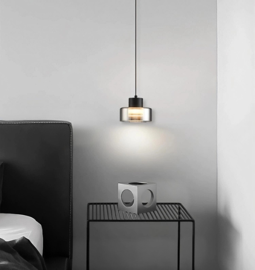 Minimalist bedside pendant light