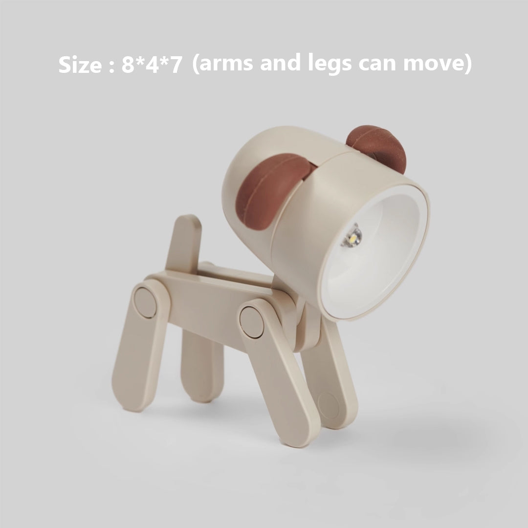Warm Light Dog Night Light - Cute LED Puppy Desktop Ornament for Home, Desk, and Birthday Gift