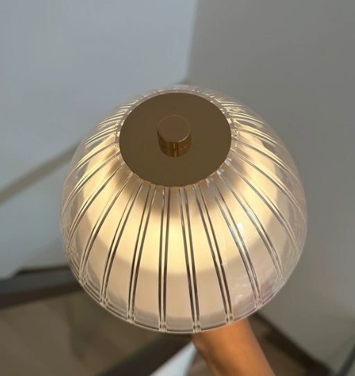 Moon-Shaped Crystal Table Lamp