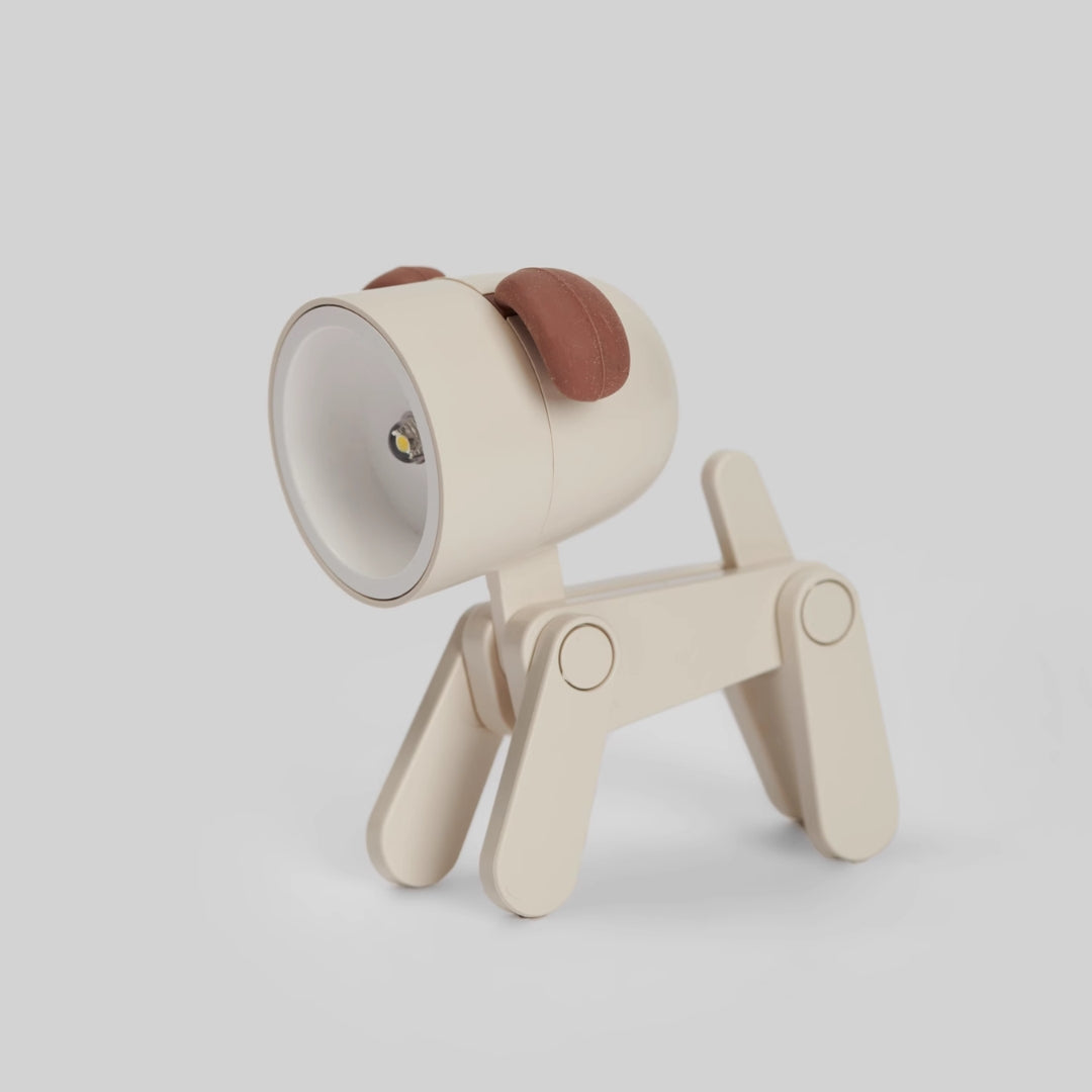 Warm Light Dog Night Light - Cute LED Puppy Desktop Ornament for Home, Desk, and Birthday Gift