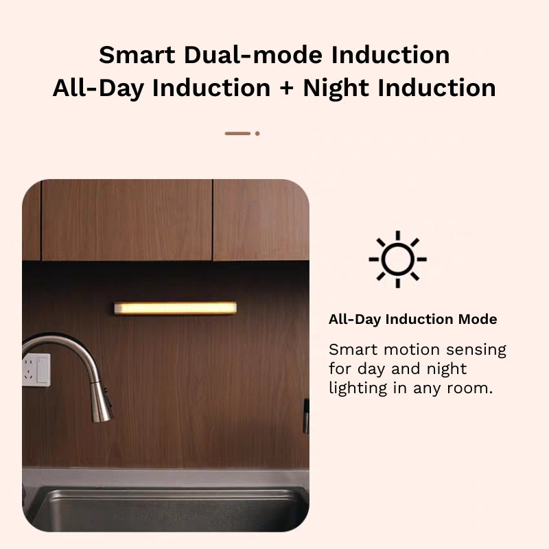 Smart Wooden Motion Sensor Night Light – Minimalist & Magnetic