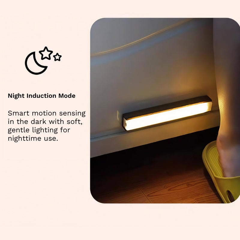 Smart Wooden Motion Sensor Night Light – Minimalist & Magnetic