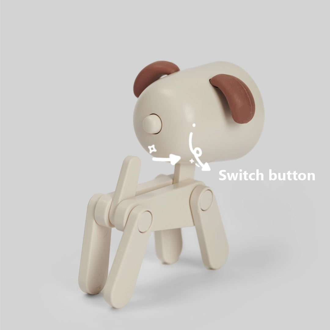 Warm Light Dog Night Light - Cute LED Puppy Desktop Ornament for Home, Desk, and Birthday Gift